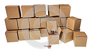 Packing or Unpacking Boxes of kitchenware