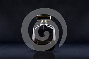 Packshot perfume bottle in studio