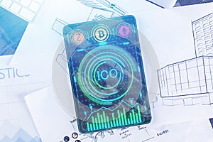 Pad with ICO chart