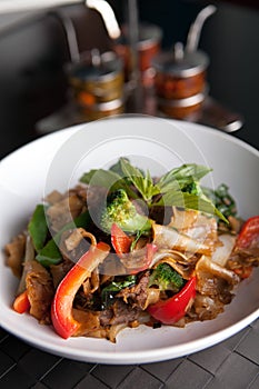 Pad Kee Mao Thai Dish