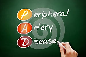 PAD - Peripheral Artery Disease acronym