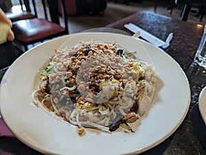 Pad Thai chicken spicy