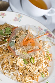 Pad thai chicken thailand food