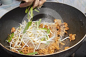 Pad Thai is a food with flour and stir fried