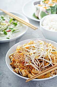 Pad Thai noodles with chicken