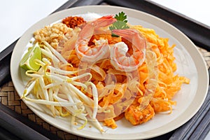 Pad thai shrimp.