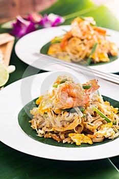 Pad Thai with Shrimps , Thai Food