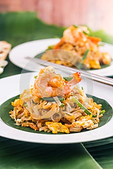 Pad Thai with Shrimps , Thai Food