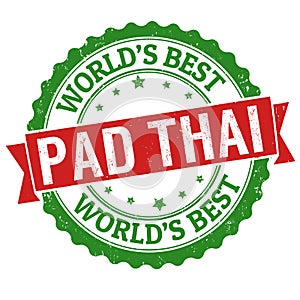 Pad thai sign or stamp