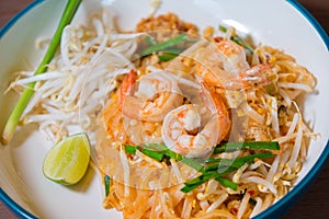 Pad Thai stir fried popular noodle favorite famous Thail food