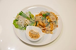 Pad Thai Stir-Fried Rice Noodle with Shrimp