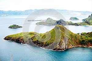 Padar Island, Komodo National Park in East Nusa Tenggara, Indonesia.