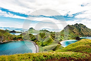 Padar Island, Komodo National Park in East Nusa Tenggara, Indonesia.