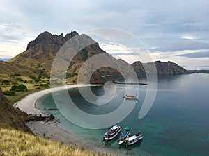 Padar Island in Komodo National Park, Indonesia photo