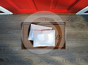 Padded envelopes delivered to front door. photo
