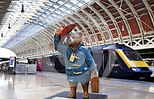 Paddington Bear at Paddington Station in London