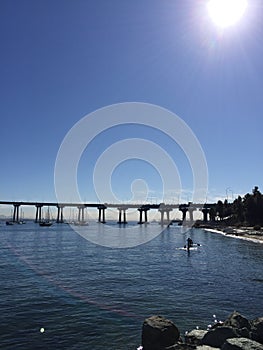 Paddle board in the bay