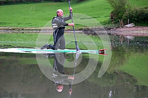 Paddle boarder