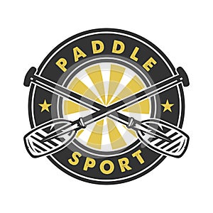 Paddle logo vector design template basic RGB