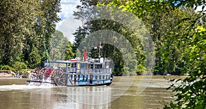 Paddle steamer on the Fraser River at Abbotsford British Columbia Canada photo