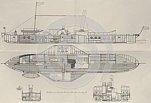 Paddle steamer plan