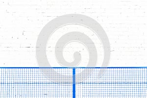 Paddle tennis blue court. Tennis competion concept. Horizontal sport poster, greeting cards, headers, website