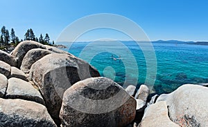 Paddleboarding on Lake Tahoe