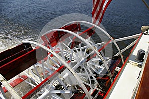 Riverboat Paddlewheel on the Mississippi River