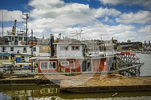 Paddlewheel Tugboat