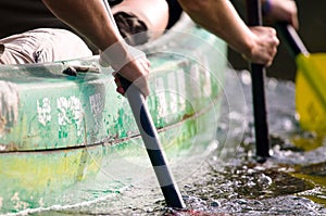 Paddling on a sunny day