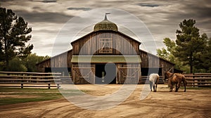 paddock equestrian barn