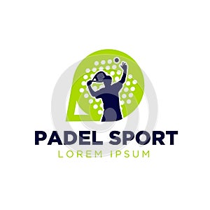 Padel sport logo designs simple modern