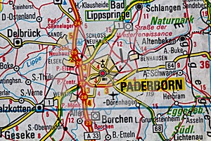 Paderborn, Germany, on a road m