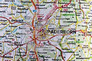 Paderborn, Germany, on a road m