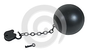 Padlock and Ball and Chain