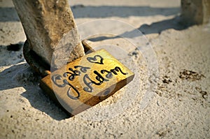 Padlock on the bridge, luckily with the names