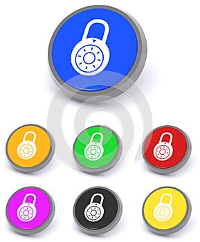 Padlock buttons
