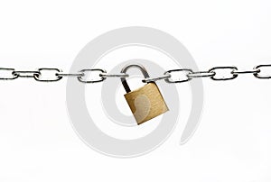 Padlock and chain