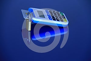 Padlock and credit card 4