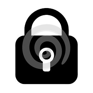 padlock icon is a simple graphic representation of a lock,