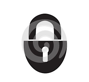 Padlock icon symbol vector