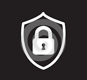 Padlock icon symbol vector