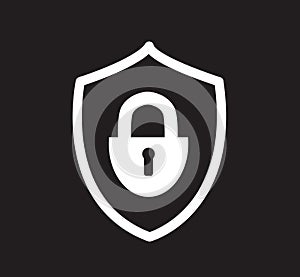Padlock icon symbol vector