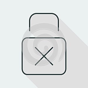 Padlock icon - Thin series