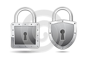 Padlock icon vector design