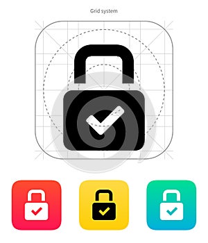 Padlock icon.