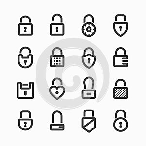 Padlock icons