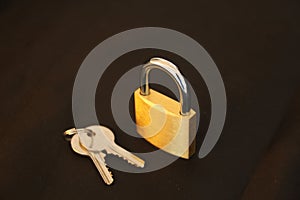 Padlock and key