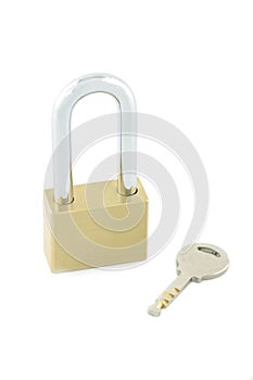 Padlock and key