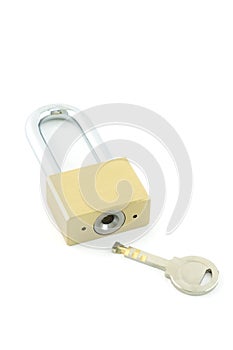 Padlock and key